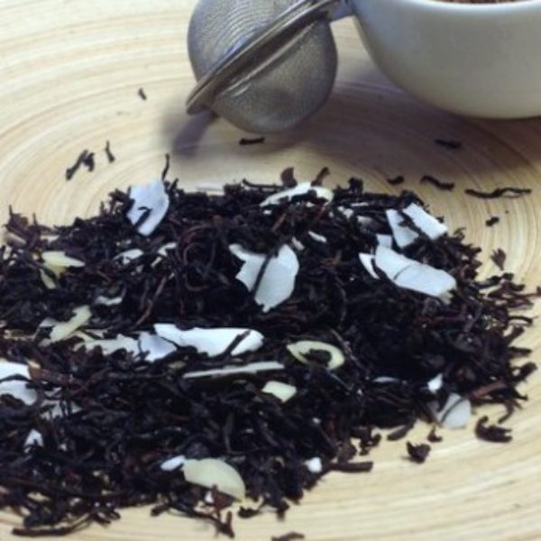 Schwarzer Tee Kokos-Makrone