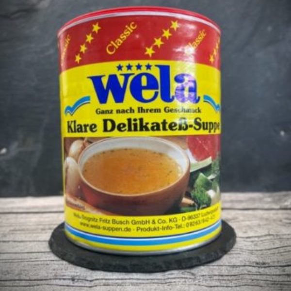 Klare Delikatess-Suppe